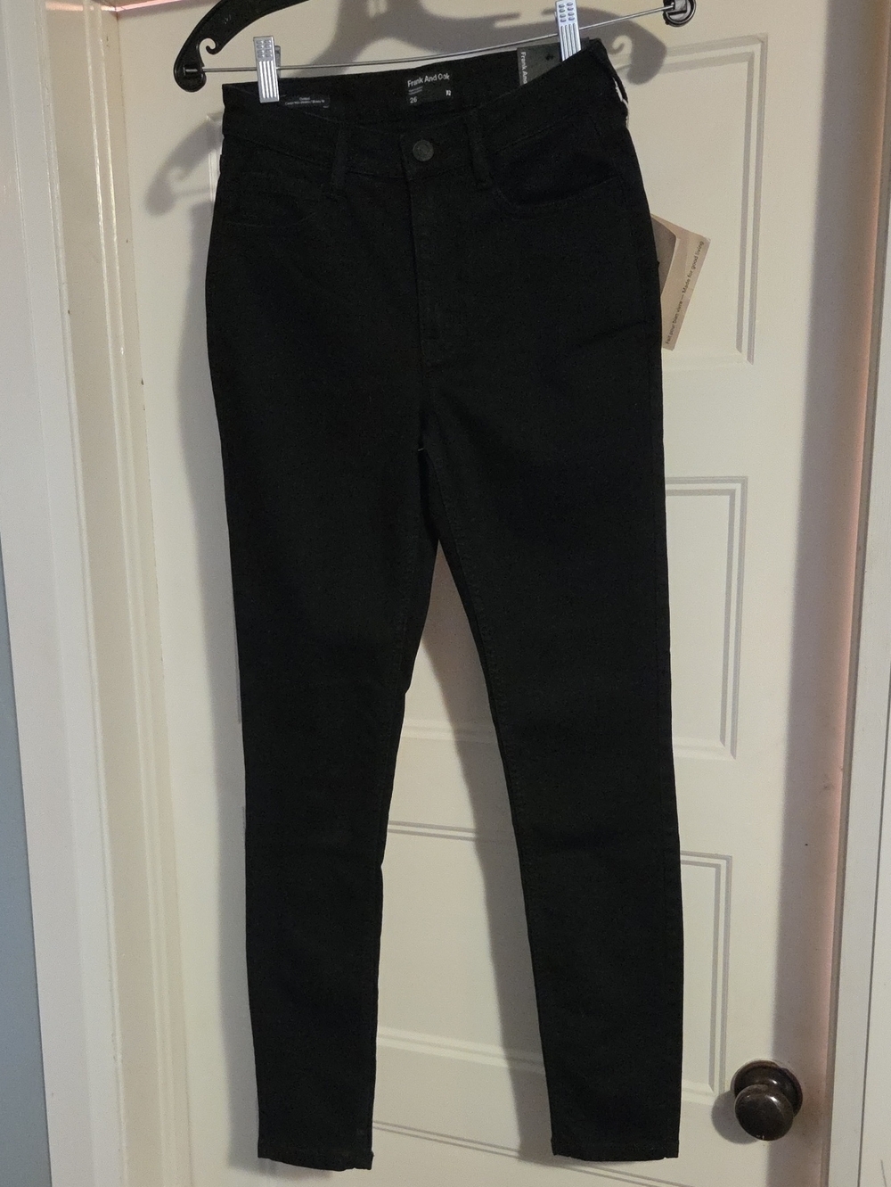 Frank & oak Black High-Waisted Skinny Jeans
